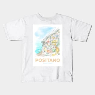 Positano Amalfi Coast Kids T-Shirt